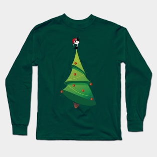 Cat Christmas Tree Long Sleeve T-Shirt